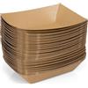 ANTETOK barche di carta monouso naturali, barca di servizio di carta, perfetto per l'esposizione di cibo Piatti convenienti Bento scatole take out vassoi festa cena a casa (19.4cm 100pcs)
