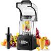 Huanyu Frullatore commerciale con involucro acustico Capacità 2L Frullatori professionali silenziosi Smoothie Maker 1600W Frullatori ad alte prestazioni per tritare il ghiaccio, frullare e fare puree