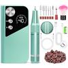 ENGERWALL Fresa per Unghie Professionale 40000 Giri/min, Lima Elettrica Ricaricabile per Ricostruzione Unghie Gel e Acrilico, Kit E-File Senza Fili con 7 Punte, 56 Bande Abrasive e Display LCD, M96G