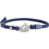 Aloha Bracciale Nautico Barca a Vela Idea regalo Uomo Donna Cordino Blu Regolabile Acciaio Passione Mare