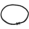 Remo Gammella Gioielli Bracciale Uomo Donna Tennis Argento 925 zirconi Taglio Brillante Diamante da 3 mm Neri montatura Nera Sterling Silver bagnato in rutenio. braccialetto Misura 19.5 cm