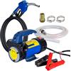 GOTLUCK Pompa di trasferimento diesel con ugelli di spegnimento automatico 12V 260W Pompa di trasferimento del carburante elettrica Pompa di aspirazione dell'olio 45L/Min con motore in rame