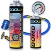 Cool5 Kit di Riparazione per climatizzatori Estivi Completo AC 5 in 1 (R134a & R12) con Tubo di misurazione - per Auto 1995 - 2016, 290 g + 70%