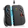 ALAFLY Supporto Ricarica per Nintendo Switch 2 per Joy-Con [Carica Durante il Gioco] Caricabatterie Portatile Controller per Joy Con con Indicatori per Switch2, Nero Traslucido