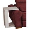 Hanah Home Elegante tavolo bianco con castelli nascosti, 35 x 61 x 45 cm, 100% melamina, spessore 18 mm, perfetto per gli spazi moderni