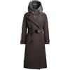 khujo Elena - Cappotto invernale da donna, colore: nero, Grigio grafite, M