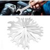 Biqing 16 pezzi Chiavi piatte set sottile 2mm Set di chiavi sottile 4、5、7、8、11、12、13、15、17、19、22、23、14、16、27、22 Per riparazione di automobili
