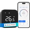 Meross Termostato WiFi Termostato Caldaia Smart Cronotermostato da Parete Intelligente, Termostato per Ambiente Riscaldamento e Raffreddamento per Controllo Vocale Alexa e Google, Nero