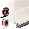 VIDSTW 2 Pezzi 30MM Paraspifferi Porta Blindata Paraspifferi Sottoporta Anti Insetti Autoadesiva Spazzola Sottoporta Rimovibile Sotto Porta Per Scarafaggi per Revenire Polvere Aria Fredda e Insetti
