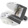 AERZETIX - K38007 - Set di 8 reggimensola ad innesto per vetro 2-6mm - staffa di fissaggio per mensola in vetro - morsetto per vetro mezza luna