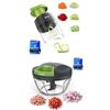 Ibergrif M522 Spiralizzatore di Verdure, Spaghetti di Zucchine Attrezzo & M501 Tritatutto Manuale a Corda, Senza BPA, Lavabile in Lavastoviglie, per Verdure Carne Noci, Cetrioli, Zucchine