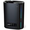 AROEVE Umidificatore Ambiente 6L, Diffusore di Oli Essenziali, Umidificatore a Ultrasuoni Top Fill per Bambini, Piante, Fino a 60 Ore di Autonomia, Controllo Umidità Intelligente, Silenzioso, Nero