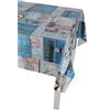 Casatessile Tovaglia plastificata Rettangolare e Quadrata h 140 cm. al Metro Fantasy Tovaglia PVC, Tovaglia Cerata - VAR. 4, 6 posti 140x180 cm.