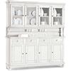 milani home Credenza con Vetrina in Legno Massello 196x43x218