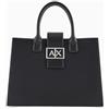 Armani Exchange Jodie, Sustainable, Logo Plate Closure, Medium Tote Donna, Miraggio, Taglia Unica