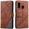 SONWO Cover per Galaxy A40, Flip Caso in PU Pelle Case Cover Portafoglio Custodia per Samsung Galaxy A40, [Kickstand] [Slot per Schede], Marrone