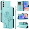 Bravoday Cover per Samsung Galaxy A05S, Custodia in PU Pelle Portafoglio Flip Schede con Slot per Carte, Magnetica Antiurto Cover per Galaxy A05S, Verde