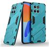 SEAHAI Cover per Honor X6 / Honor X8 5G / Honor 70 Lite, [Militare Anti-Caduta] Cornice Paraurti in Silicone Morbido Ultra Sottile Custodia, con Supporto Pieghevole Nascosto Kickstand - Blu