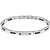 Maserati Bracciale Uomo in Acciaio, Ceramica, IP Blu, Collezione Ceramic - JM423ATZ28
