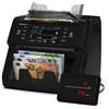 Detectalia V30 Macchina Conta Banconote Professionale con Doppio CIS, Touchscreen 4,5" + Display Esterno, Lettura Serie, Conteggio Misto Multivaluta, 1200 Banconote/Minuto