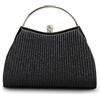 Michelle Moon - Pochette Donna Elegante Nera per Matrimoni e Feste | Borsetta con Tracolla | Clutch Cerimonia | Borsa Piccola per Eventi