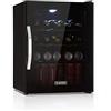 KLARSTEIN Mini Frigo da Camera per Birra, Frigo Portatile da Camera, Frigo Piccolo da Ufficio con Porta in Vetro, Mini Frigo Bar da Camera con Ripiani Rimovibili, 0-13°C, 60L