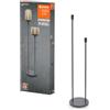 LEDVANCE Lampada da terra decorativa con 3 prese E27, tre stativi (altezza 36 cm, 59 cm e 78 cm), grigio scuro, con cavo di alimentazione di 1,8 m, lampada LED OSRAM 1906 disponibile separatamente.