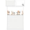 Herding babybest Set biancheria da letto per bambini, Adventure Buddies, inverno, federa 40 x 60 cm, copripiumino 100 x 135 cm, con bottoni e risvolto, 100% cotone/flanella