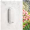 M Ledme - Applique LED con sensore di movimento a sfera 12W PIR 360º, luce fredda 6000K, impermeabile IP54, lampada moderna per giardino, patio e terrazza