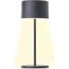 Brilliant Lampada da tavolo a LED, colore nero, dimmerabile e con batteria mobile, con dimmer touch a tre livelli, luce bianca calda, design elegante, a risparmio energetico e flessibile, ricaricabile