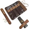 leyomgamz Borsa Coltelli Chef 5 Scomparti Per Coltelli e Cucchiai, Custodia Per Coltelli, Custodia Per Coltelli Da Chef Per Escursioni e Campeggio, Regalo Per Chef Professionisti o Appassionati Di Cucina