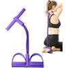 Generico Fascia Elastica Fitness | 4 Tubi Fasce di Resistenza con Cinturini per Caviglie e Piedi | Elastici Fitness con Maniglie | Attrezzi per Addominali per Camera, Palestra, Casa e Viaggio