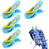 Udbrud Clip per telo mare, 4 'molletto', antivento, clip per sdraiarsi, biancheria da bagno (flip-flops)