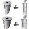 WISIRENT 2 Pcs 35-40 E 45-50mm Guarnizione per Tubo di Scarico Della Lavatrice WISIRENT, Grigio Silicone Deodorante Tappo Di Chiusura Anello Tappo per Tubo Di Scarico Della Lavatrice Tappo Di Tenuta per Tubi