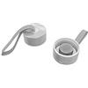 spottle® coperchio di ricambio in acciaio inox e bambù per bottiglie di vetro, Tappo di originale per Bottiglia d'Acqua da 500 ml, 750 ml e 950ml (Coperchio in acciaio inossidabile con cappio)