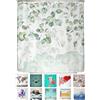 arteneur® - Tenda da doccia antimuffa, 180 x 200 cm, Öko-Tex Standard 100, orlo zavorrato, non trasparente, impermeabile, lavabile, con 12 anelli ed e-book, motivo: foglie pendenti