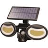 Suprema, Faretto LED da Esterno Solare, Proiettore Solare LED COB, Sensore Crepuscolare e PIR, IP44, Luce Potente, Autonomia 6-8 Ore