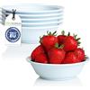 idea-station Gastro ciotole plastica 6 x 14 cm / 200 ml - bianco - ciotola colazione - ciotole cucina