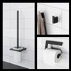 Viverso x add set accessori bagno 3 in 1, VA3000MB+VA2100MB+VA4000MB, x add nero opaco [Accessori Bagno > Set di accessori da bagno]