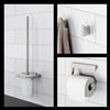 Viverso x add set accessori bagno 3 in 1, VA3000BN+VA2100BN+VA4000BN, x add nichel spazzolato [Accessori Bagno > Set di accessori da bagno]