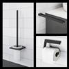 Viverso x add set accessori bagno 3 in 1, VA3000MB+VA2100MB+VA4300MB, x add nero opaco [Accessori Bagno > Set di accessori da bagno]