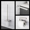 Viverso x add set accessori bagno 3 in 1, VA3000BN+VA2100BN+VA4300BN, x add nichel spazzolato [Accessori Bagno > Set di accessori da bagno]