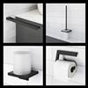 Viverso x add set accessori bagno 4 in 1, VA3000MB+VA2100MB+VA1100MB+VA4300MB, x add nero opaco [Accessori Bagno > Set di accessori da bagno]