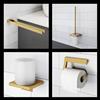Viverso x add set accessori bagno 4 in 1, VA3000BG+VA2100BG+VA1100BG+VA4300BG, x add oro spazzolato [Accessori Bagno > Set di accessori da bagno]