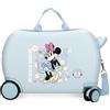 Disney Minnie Happy Valigia per Bambini Rigida Chiusura a combinazione Laterale 4 Ruote Bagaglio a Mano è realizzato in ABS, un materiale rigido e leggero., Valigia per bambini 45, Taglia unica