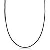 Nenalina 0103580420 - Collana da donna con cordoncino in seta da 2 mm, per ciondoli, in tessuto con chiusura a moschettone, in argento Sterling 925 placcato oro