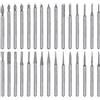 KEWAYO Set di 30 punte diamantate per la creazione di vetro, pietra, ceramica e gioielli, con gambo da 2,35 mm, con custodia