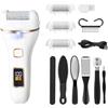 Flintronic Pedicure Elettrico Professionale, Ricaricabile Calli Piedi Rimozione, con 3 Rulli Ricambio, Impermeabile Lima Elettrica per Piedi per Calli Talloni Talloni Screpolati (Bianco)