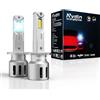 Nvdin H1 LED 22000LM lampadina faro per auto, ultracompatta a montaggio diretto, 6000k forte luce bianca, set di 2 lampadine
