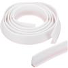 PATIKIL 118 Pollice Soglia Doccia Pieghevole Diga Acqua, Barriera Stopper Doccia Autoadesiva per Protezione Contro Schizzi per Porta Doccia Senza Cornice, Bianco (1.2Lx0.6P)